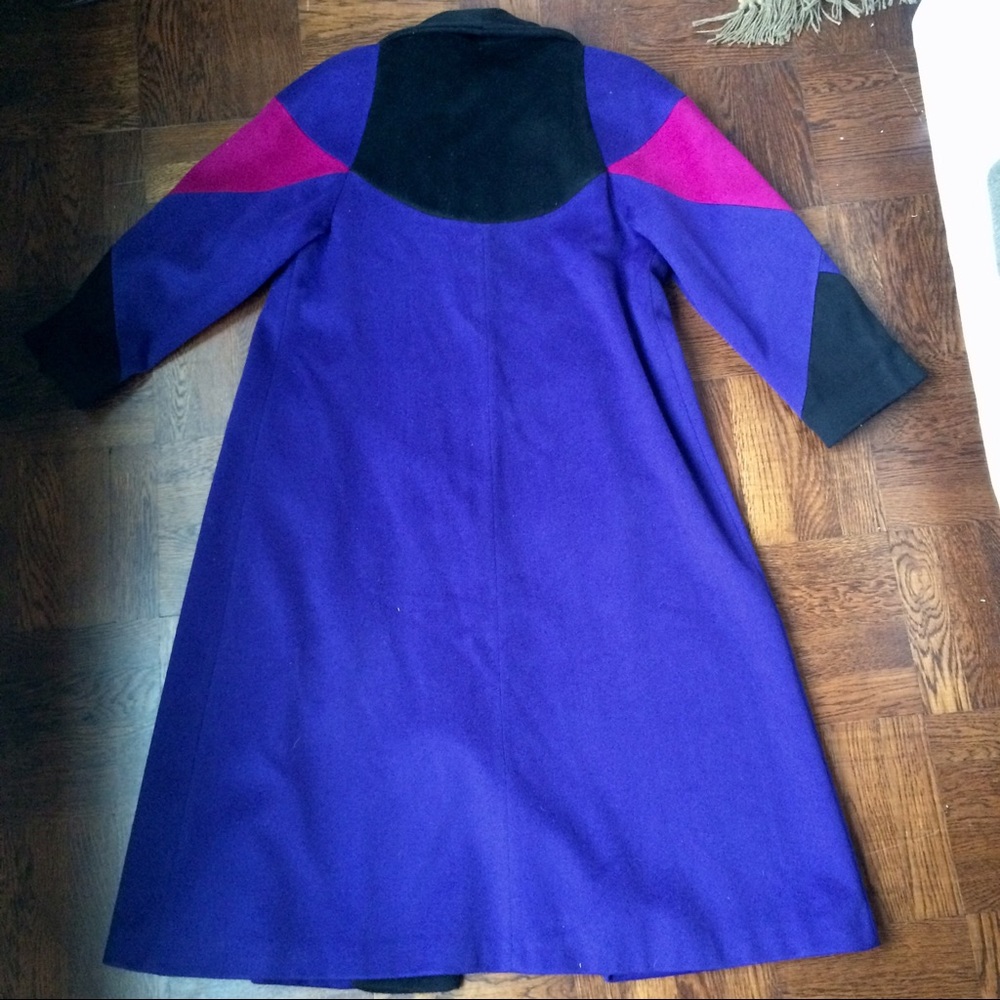 RARE Vintage Neiman Marcus Floor Length Wool Coat - Picture 5 of 8